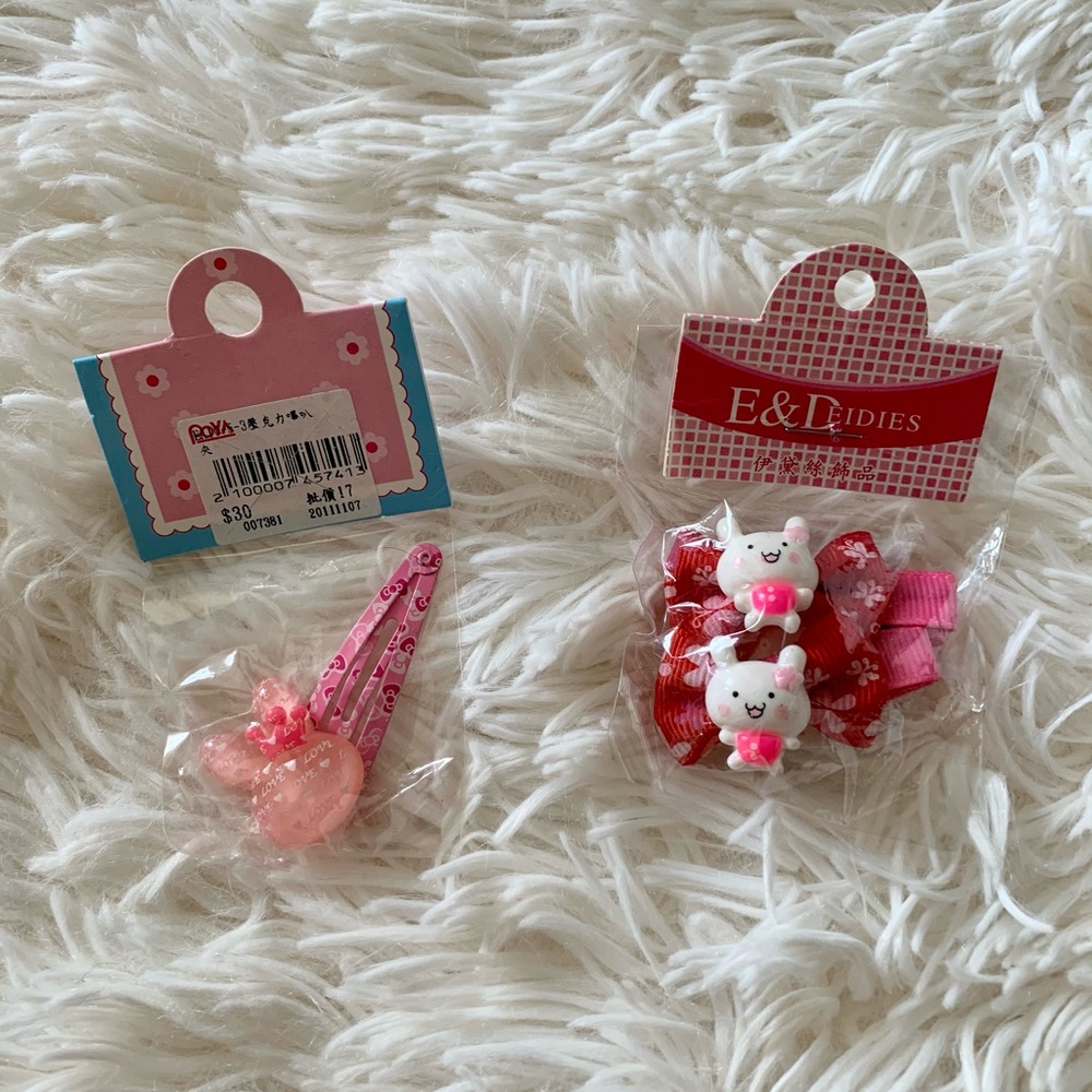 Hair clips for baby toddler children NEW
